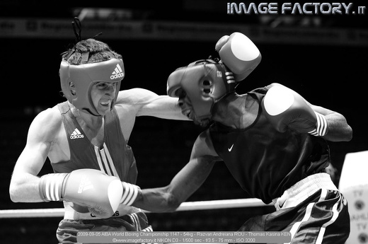 2009-09-05 AIBA World Boxing Championship 1147 - 54kg - Razvan Andreiana ROU - Thomas Kasina KEN